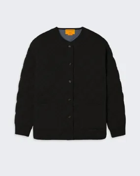 Quilted Liner Jacket - Black