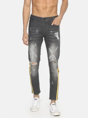 Skinny Denim With Distress