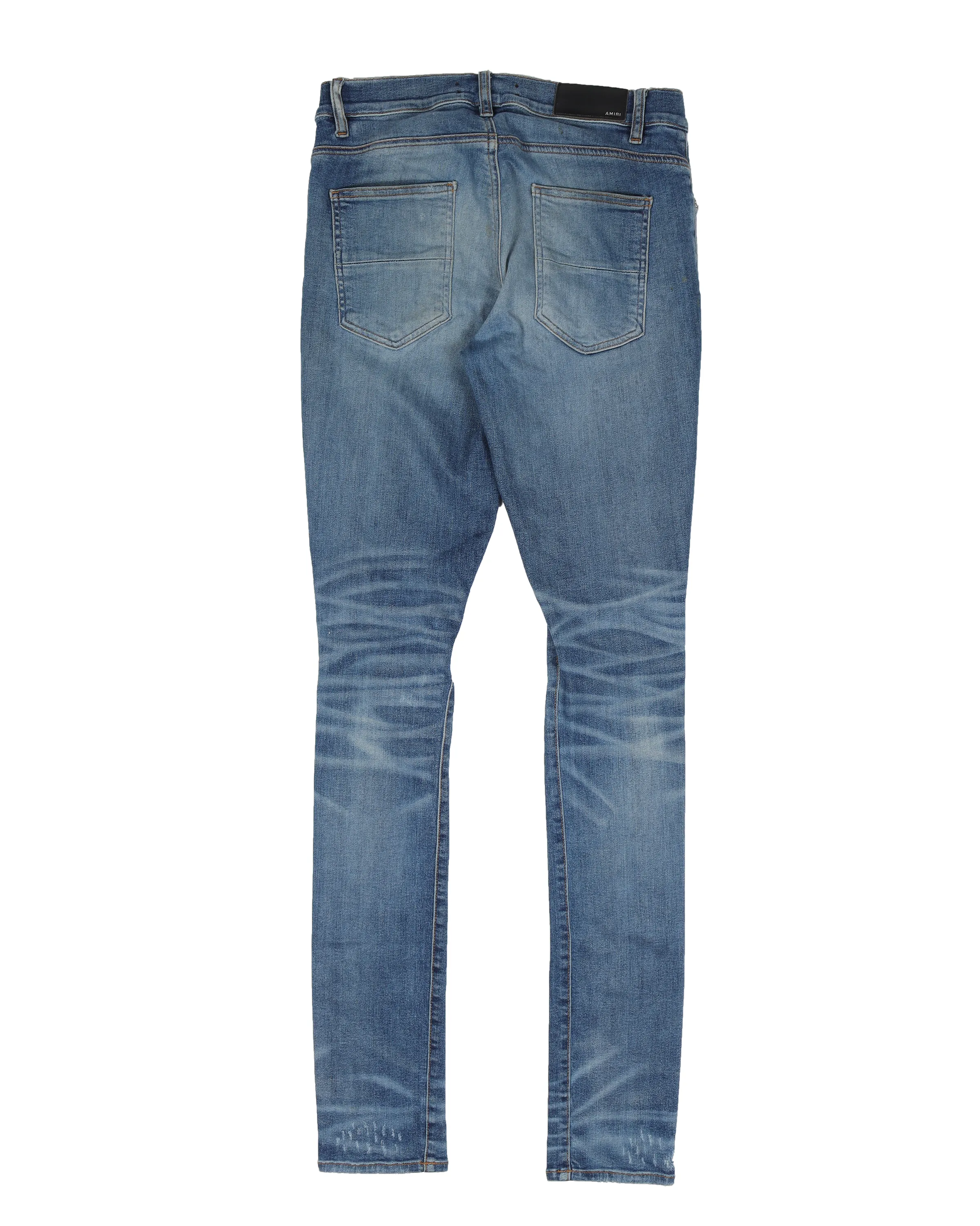 Slim-Fit Distressed Denim