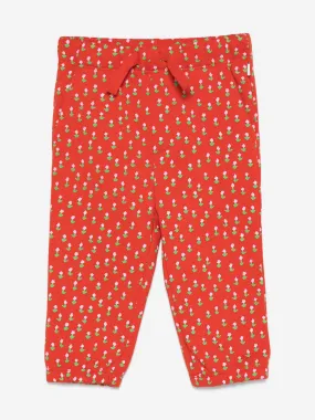 Stella McCartney Baby Girls Floral Joggers in Red