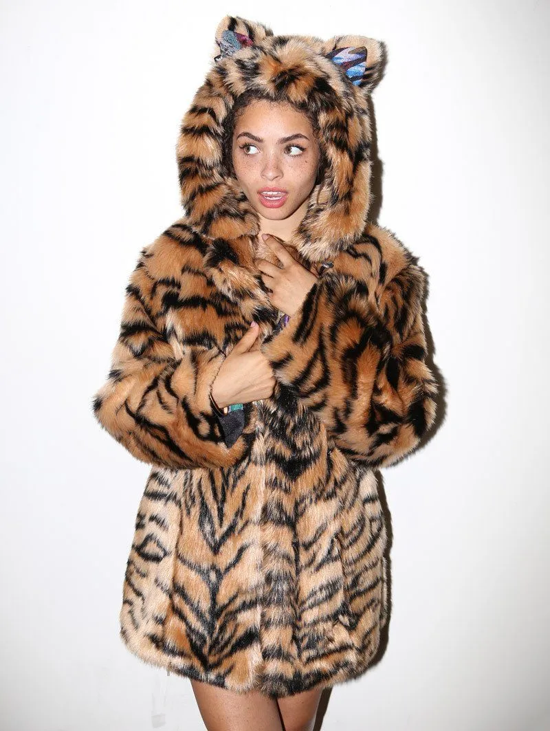 Tiger Faux Fur SpiritHood Coat