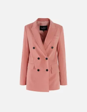 Women Double-Breasted Suit Blazer