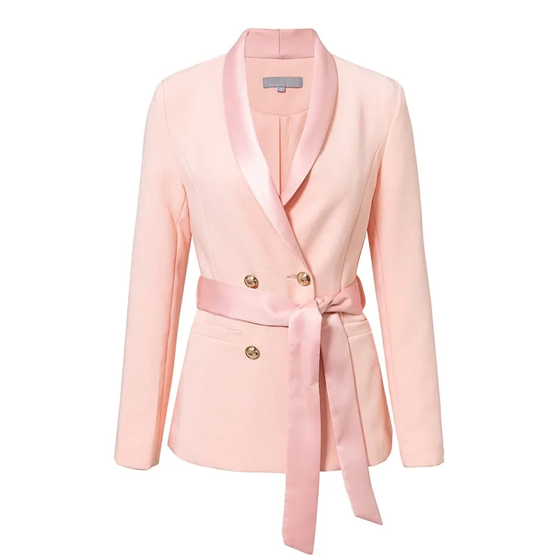 Women's Spring Double Breasted Suit Coat