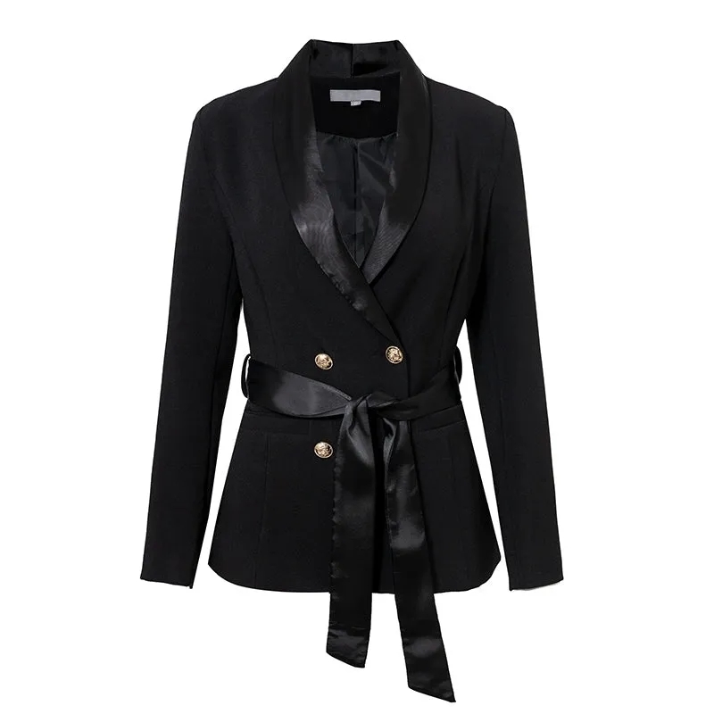 Women's Spring Double Breasted Suit Coat