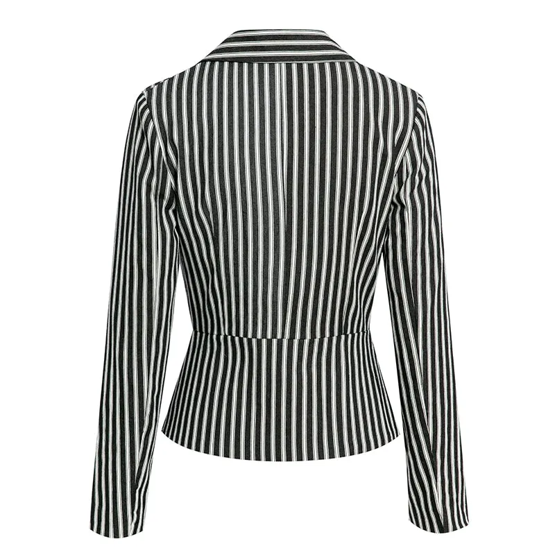 Women's Spring/Autumn Long-Sleeved Blazer With Buttons