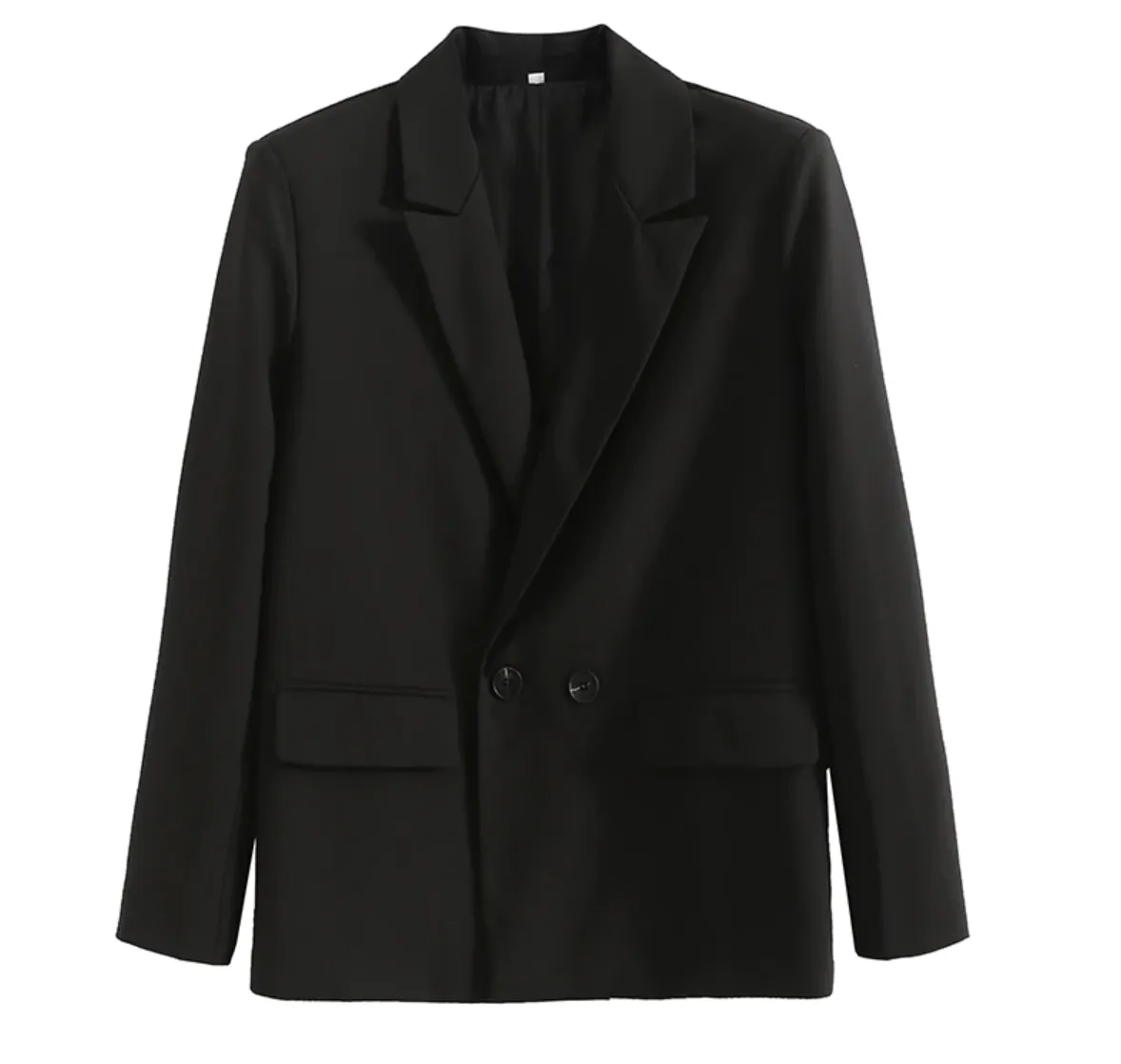 Women's Spring/Summer Double Breasted Loose Blazer With Pockets